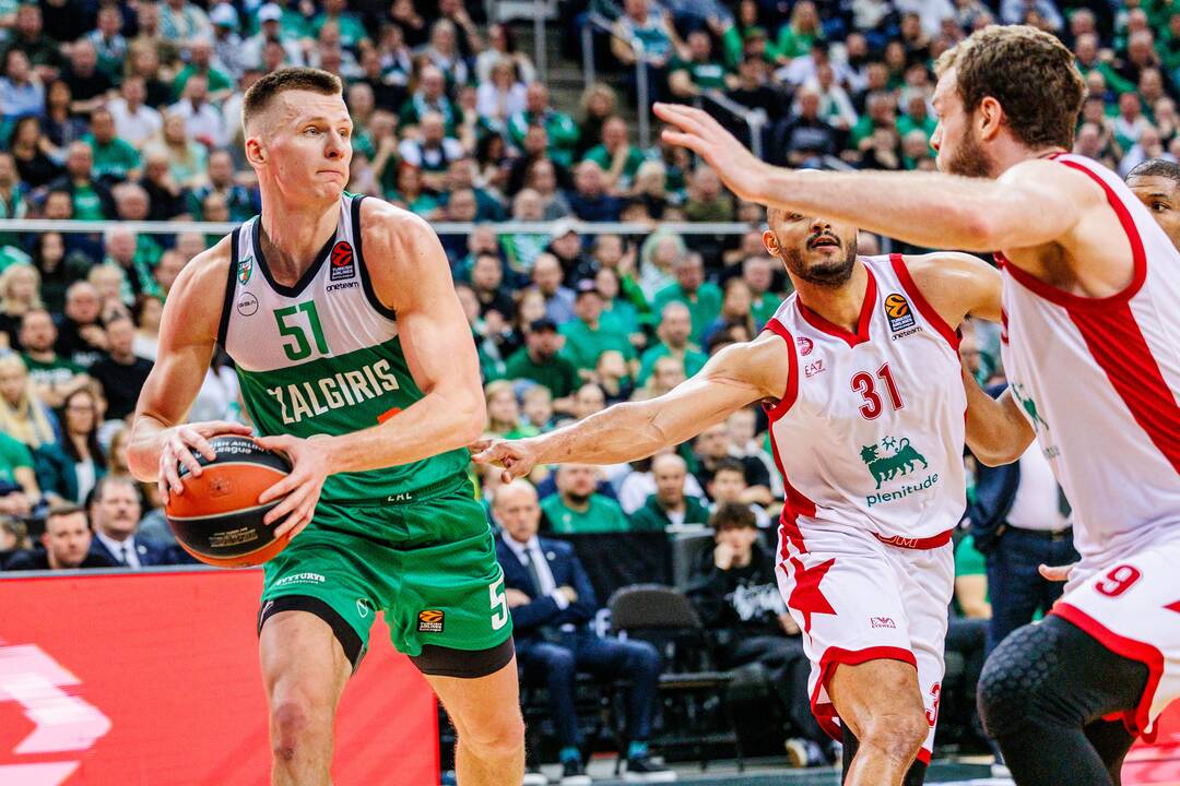 Eurolyga: Kauno „Žalgiris“ – Milano „EA7 Emporio Armani“ 87:73