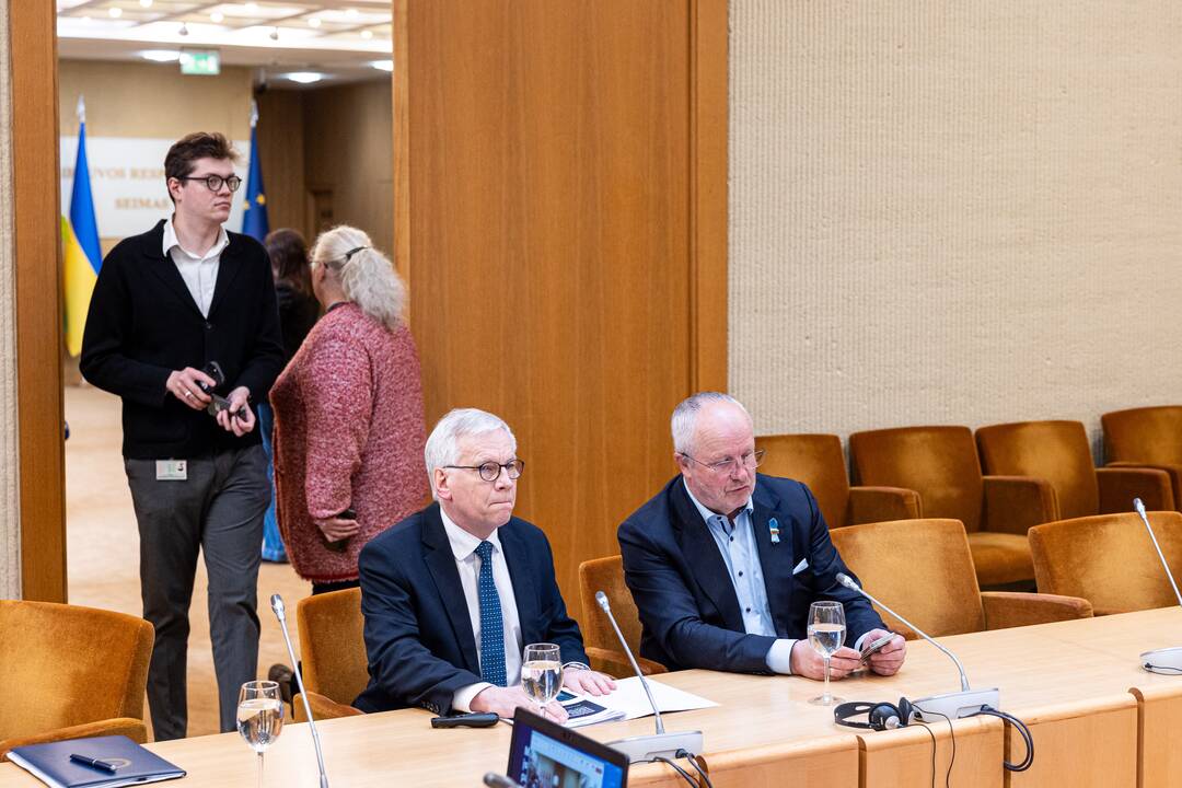 Finansų ministro Rimanto Šadžiaus susitikimas su koalicijos frakcijomis