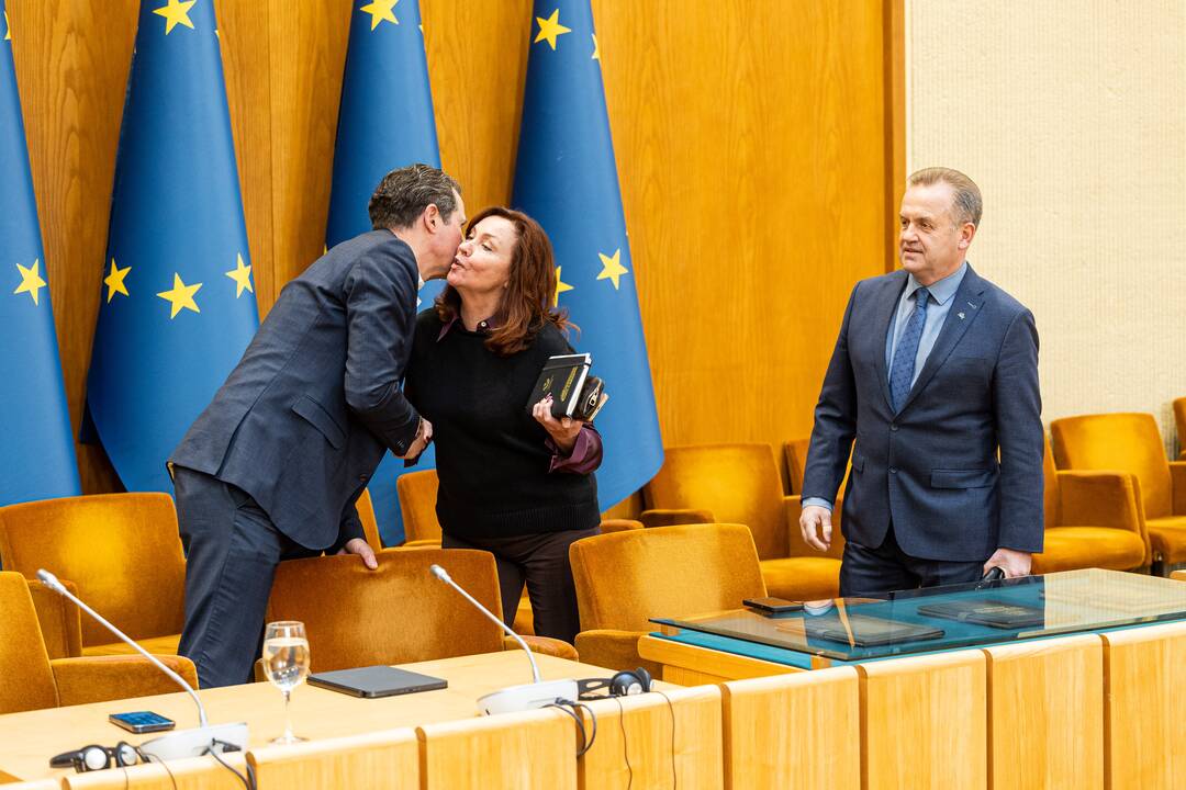 Finansų ministro Rimanto Šadžiaus susitikimas su koalicijos frakcijomis