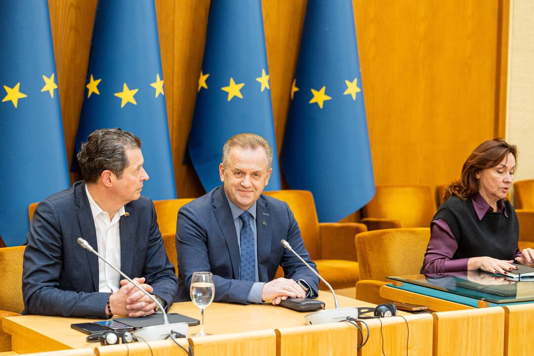 Finansų ministro Rimanto Šadžiaus susitikimas su koalicijos frakcijomis