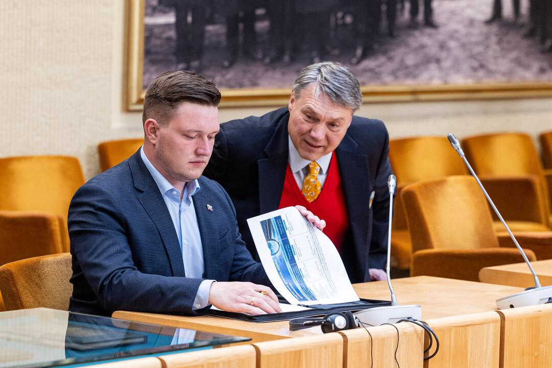 Finansų ministro Rimanto Šadžiaus susitikimas su koalicijos frakcijomis
