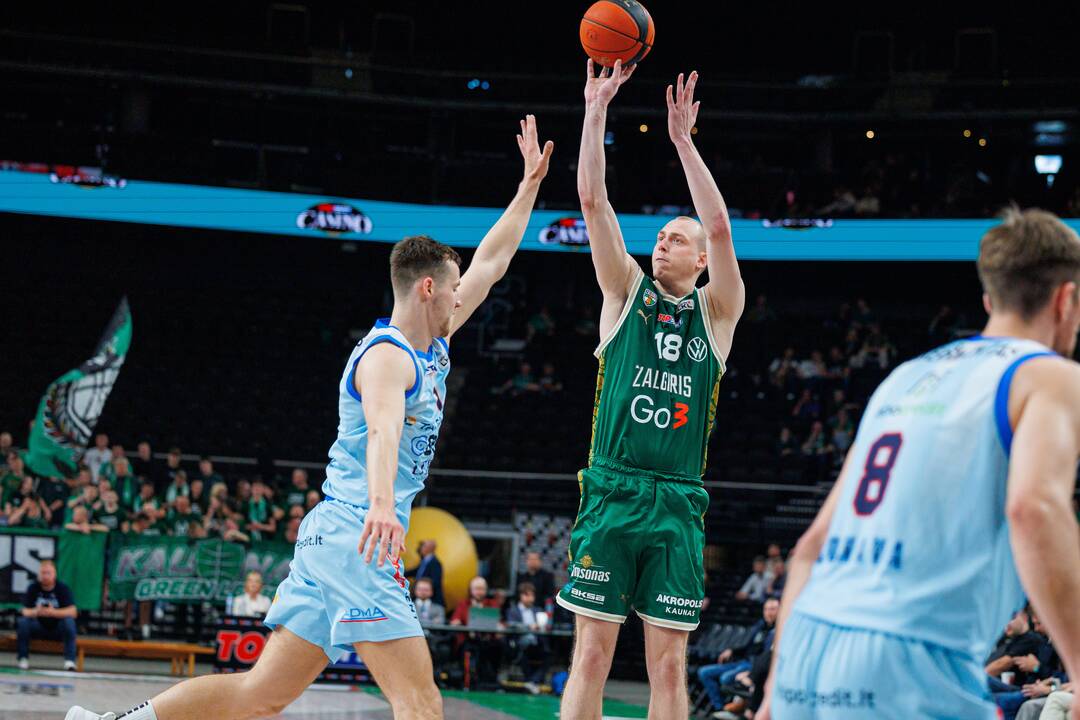 „Betsafe-LKL“ pusfinalis: Kauno „Žalgiris“ – Jonavos „CBet“ 73:61