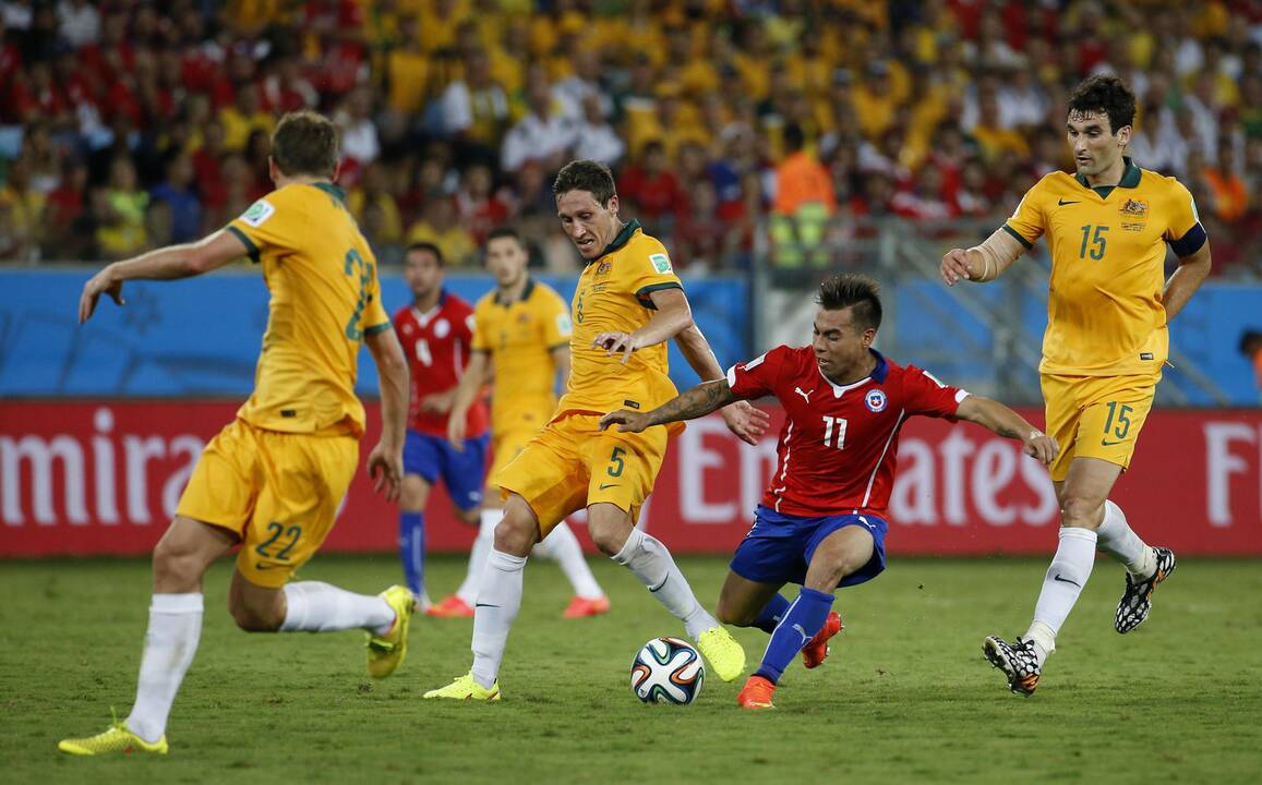 Pasaulio futbolo čempionato rungtynės: Čilė - Australija