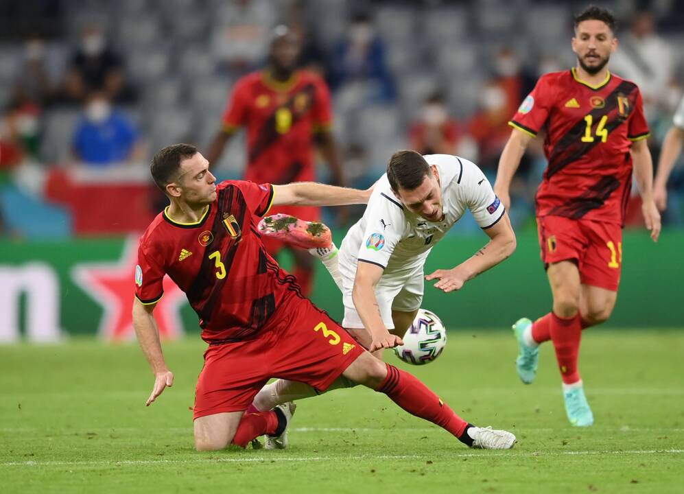 Euro 2020 ketvirtfinalis: Belgija – Italija 1:2