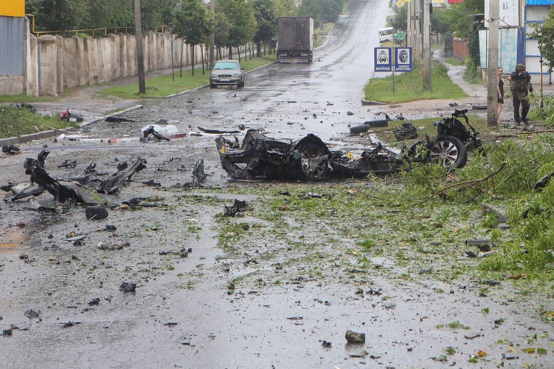 Per sprogimą automobilyje žuvo prorusiškas Ukrainos kaimo lyderis