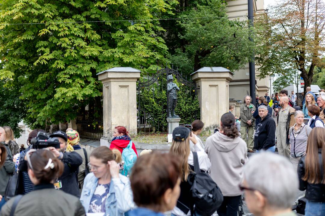 Protestas del medžių J. Basanavičiaus gatvėje