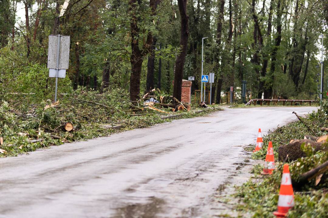 Audros padariniai Žagarėje