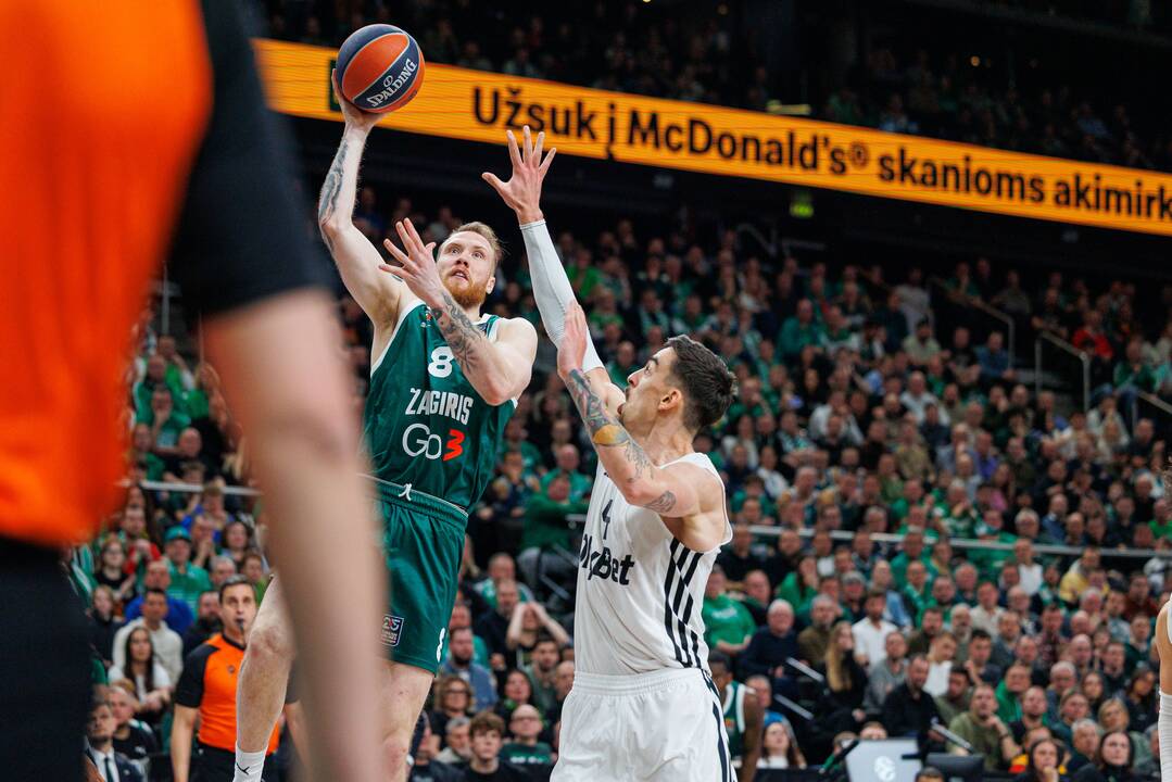 Eurolyga: Kauno „Žalgiris“ – Paryžiaus „Paris Basketball“ 83:81