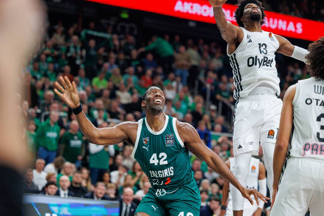 Eurolyga: Kauno „Žalgiris“ – Paryžiaus „Paris Basketball“ 83:81