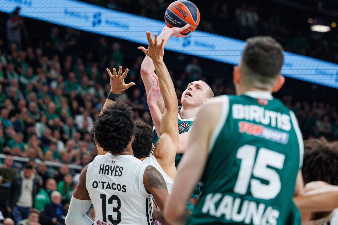 Eurolyga: Kauno „Žalgiris“ – Paryžiaus „Paris Basketball“ 83:81