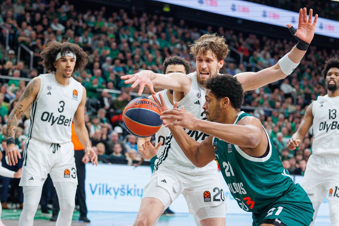 Eurolyga: Kauno „Žalgiris“ – Paryžiaus „Paris Basketball“ 83:81
