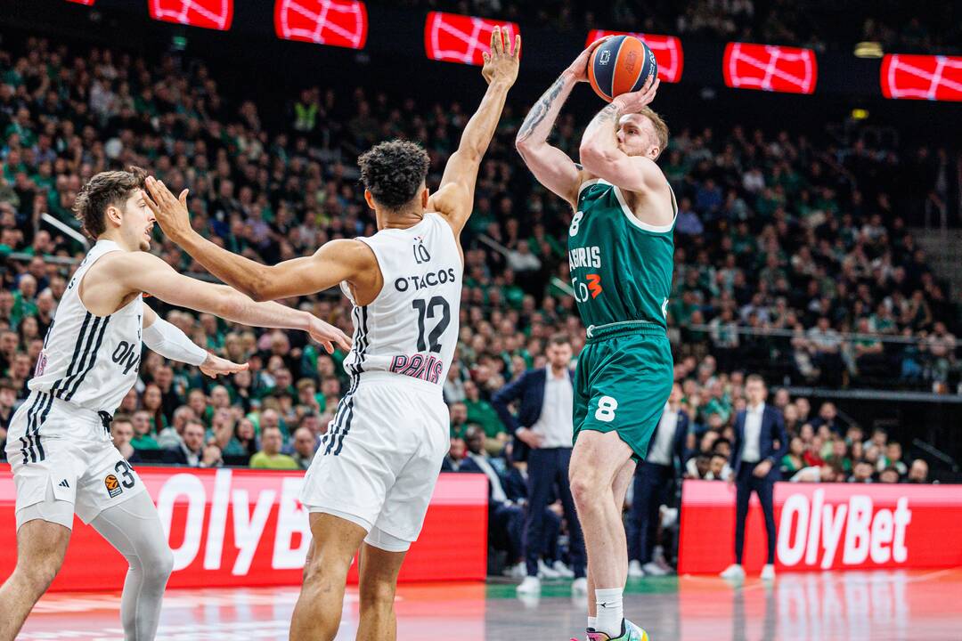 Eurolyga: Kauno „Žalgiris“ – Paryžiaus „Paris Basketball“ 83:81