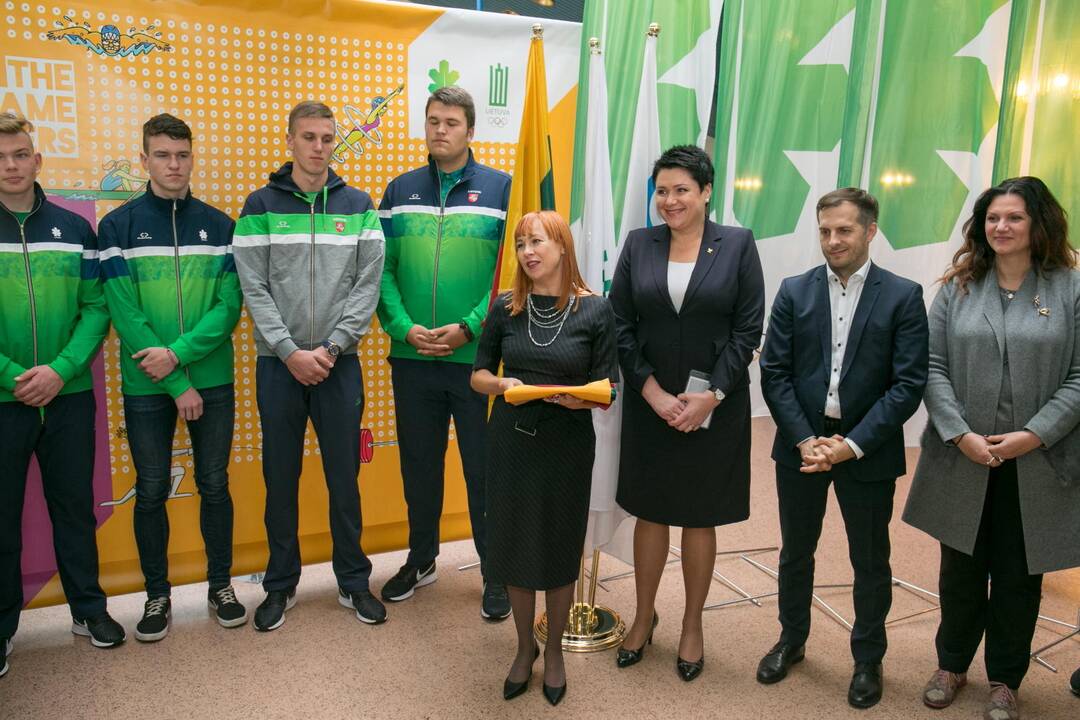 Sportininkai išlydėti į jaunimo olimpines žaidynes