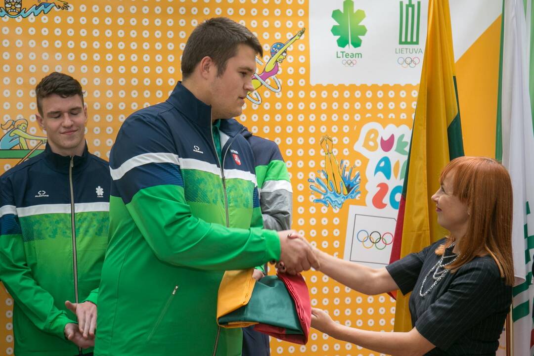 Sportininkai išlydėti į jaunimo olimpines žaidynes
