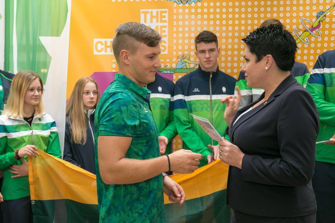 Sportininkai išlydėti į jaunimo olimpines žaidynes