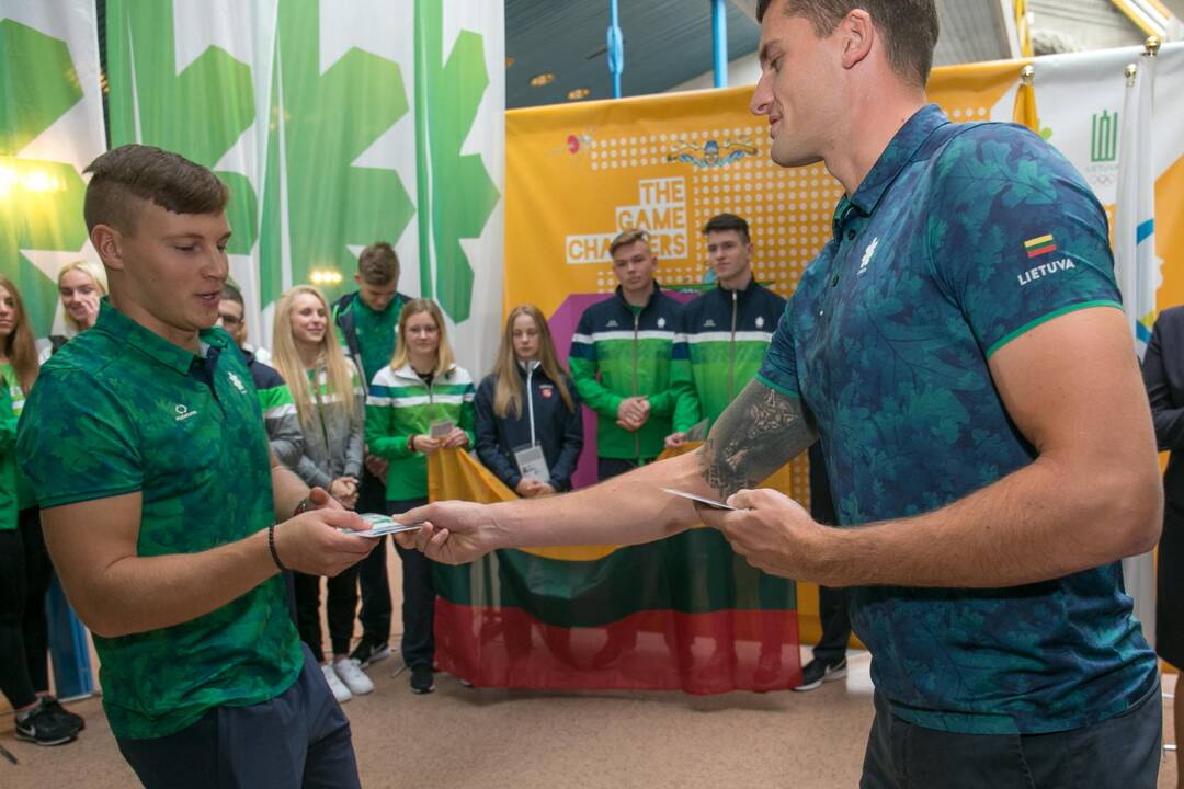 Sportininkai išlydėti į jaunimo olimpines žaidynes