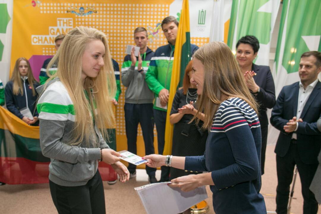 Sportininkai išlydėti į jaunimo olimpines žaidynes