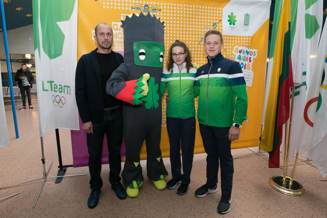 Sportininkai išlydėti į jaunimo olimpines žaidynes
