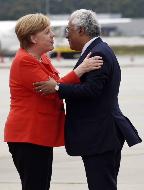 Angela Merkel ir Antonio Costa 