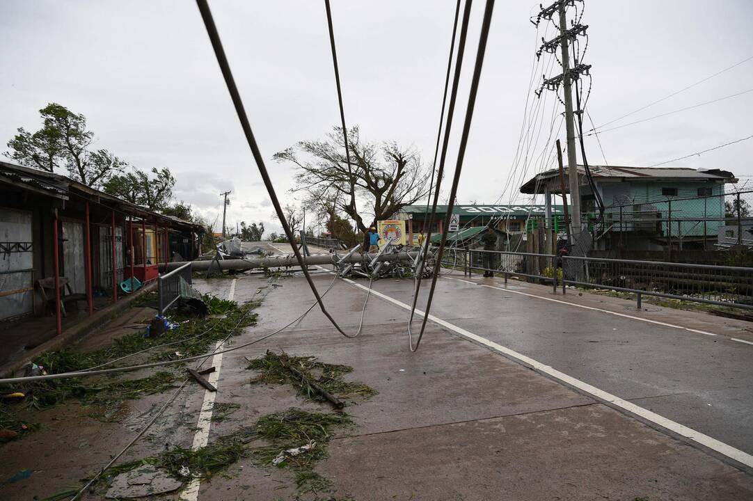 Filipinus nuniokojo galingas taifūnas „Mangkhut“