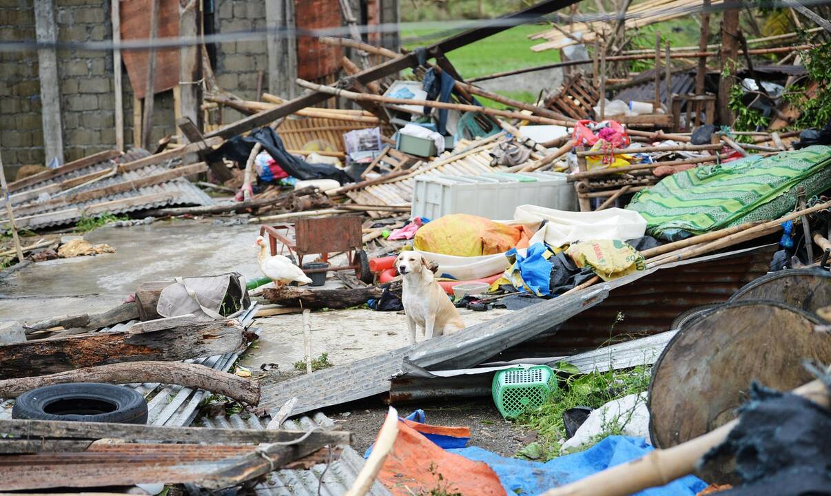 Filipinus nuniokojo galingas taifūnas „Mangkhut“