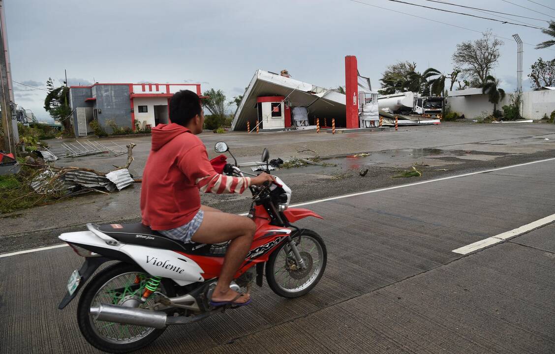 Filipinus nuniokojo galingas taifūnas „Mangkhut“