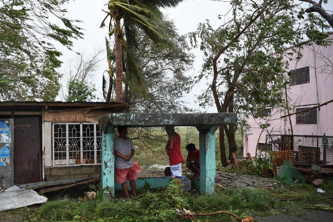 Filipinus nuniokojo galingas taifūnas „Mangkhut“