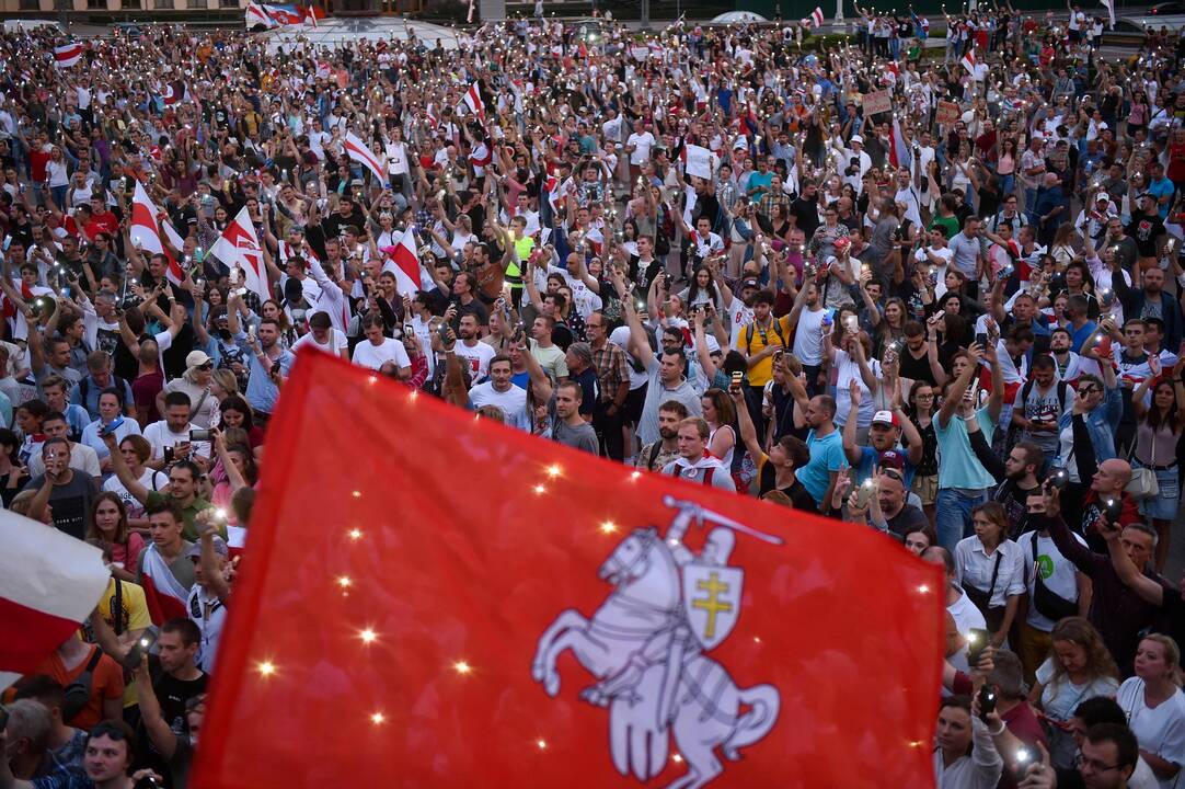 A. Lukašenkos priešininkų mitingas Minske