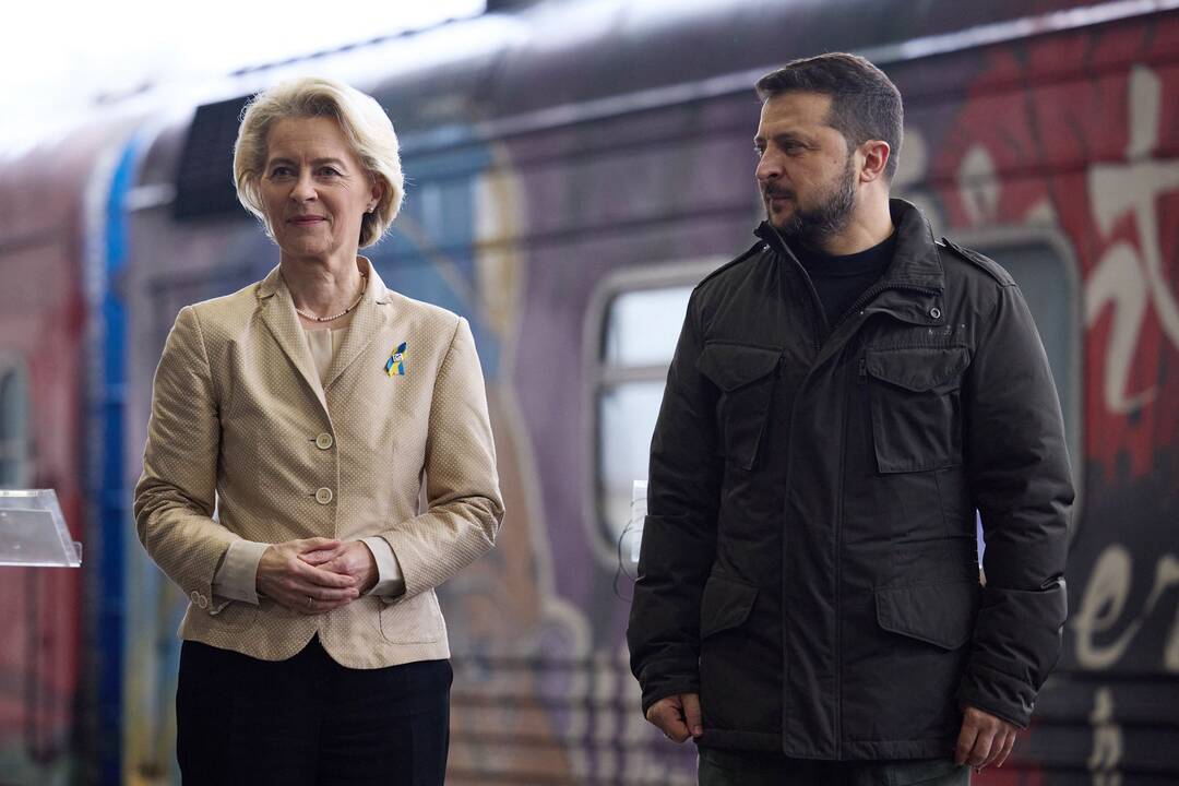 Ursula von der Leyen ir Volodymyras Zelenskis