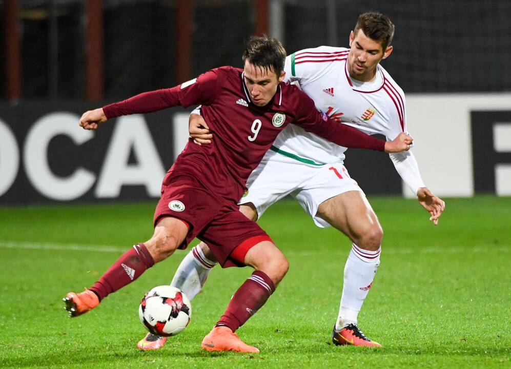 Latvijos futbolininkai pralaimėjo vengrams