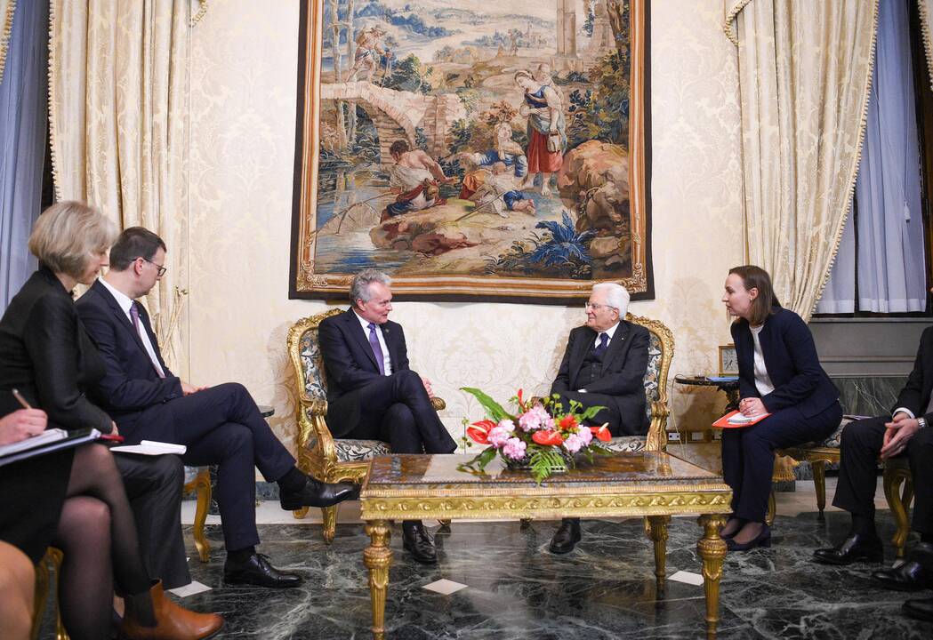 Gitanas Nausėda ir Sergio Mattarella