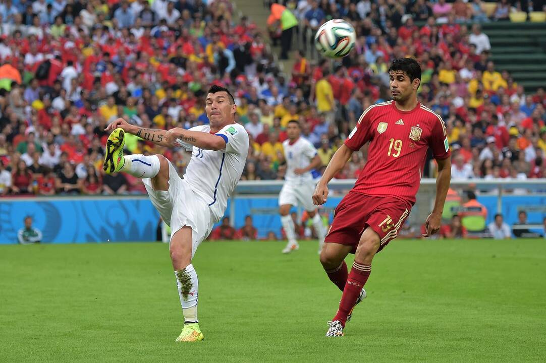 Pasaulio futbolo čempionatas: Ispanija - Čilė