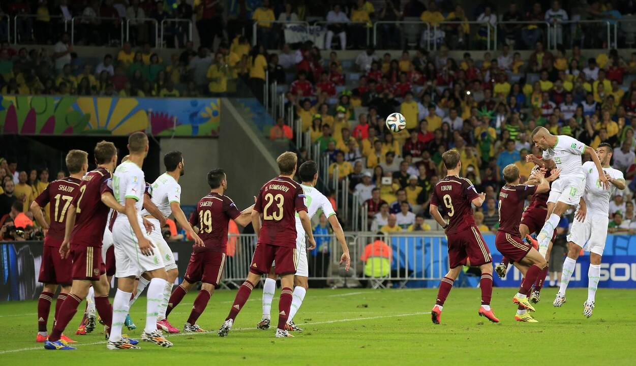 Pasaulio futbolo čempionatas: Rusija - Alžyras