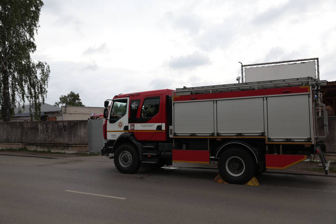 Gaisras Švenčionių gatvėje