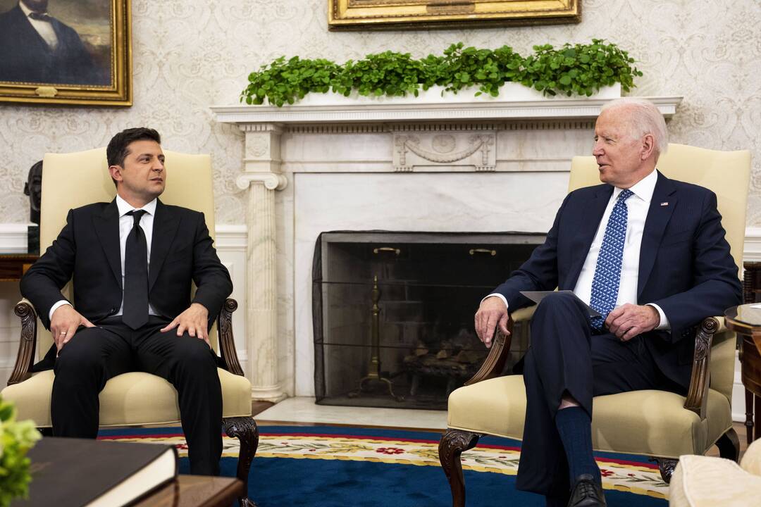 Volodymyras Zelenskis ir Joe Bidenas