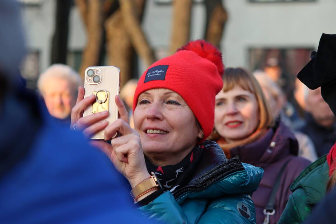 Klaipėdiečiai pasitiko keliautoją Aurimą Mockų 