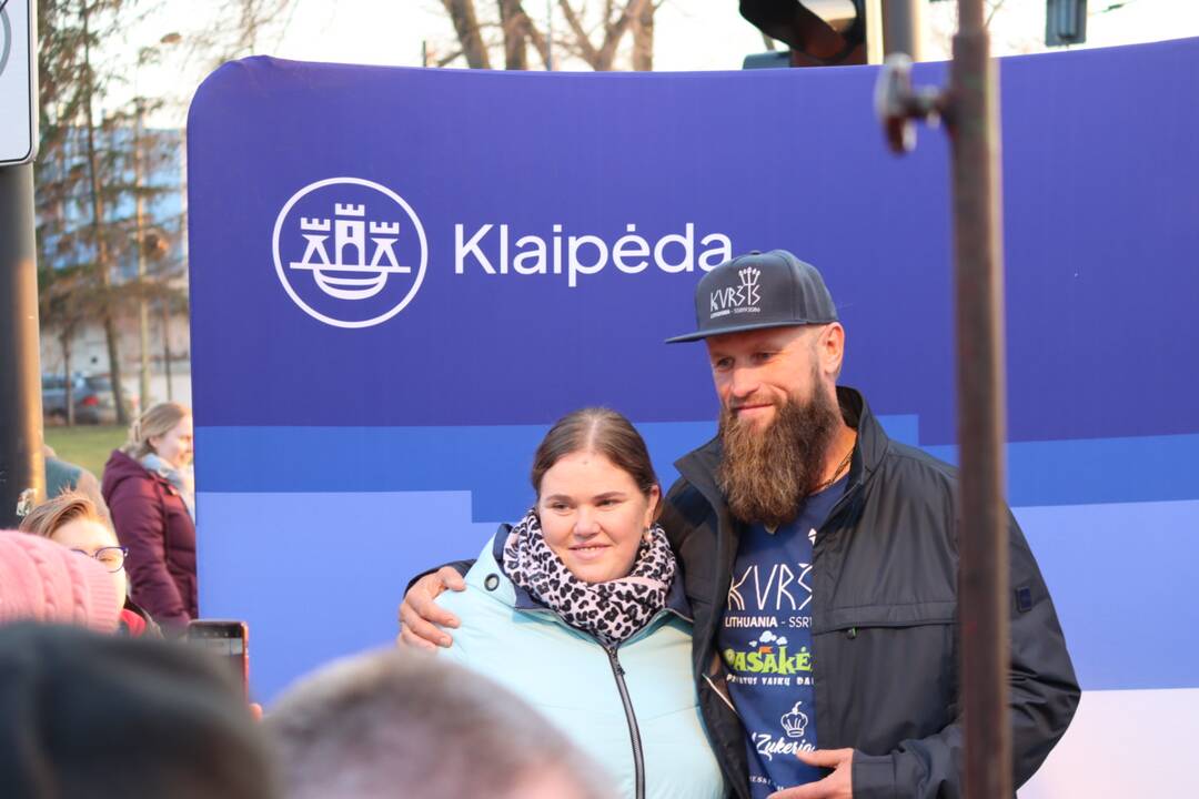 Klaipėdiečiai pasitiko keliautoją Aurimą Mockų 