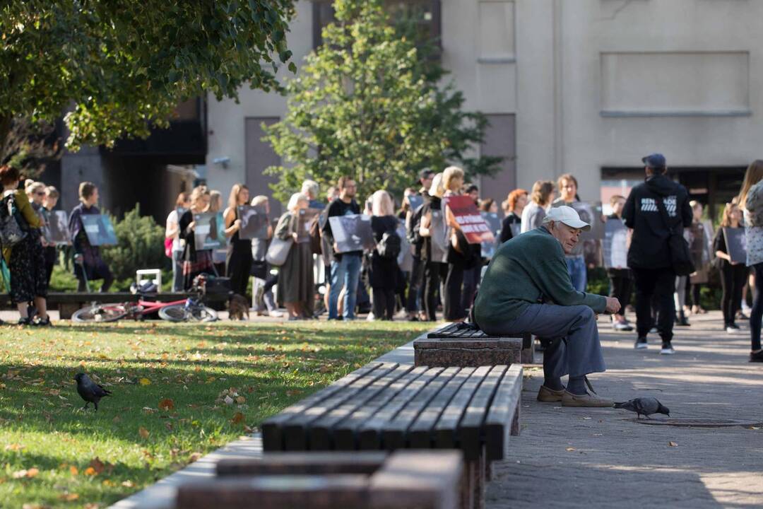 Protestas prie Seimo