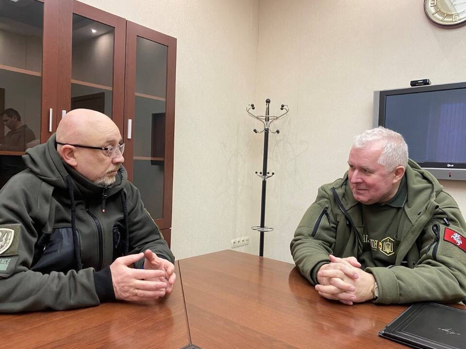  Oleksejus Reznikovas ir Arvydas Anušauskas