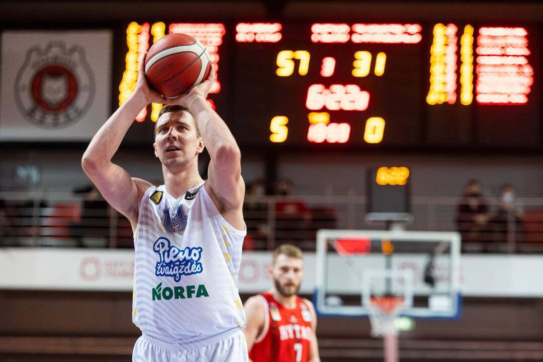 LKL: Vilniaus „Rytas“ – Pasvalio „Pieno žvaigždės“ 91:75