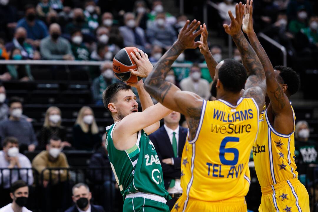 Eurolyga: Kauno „Žalgiris“  – Tel Avivo „Maccabi“ 78:94