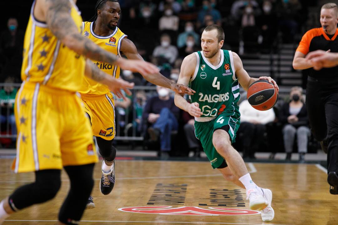Eurolyga: Kauno „Žalgiris“  – Tel Avivo „Maccabi“ 78:94