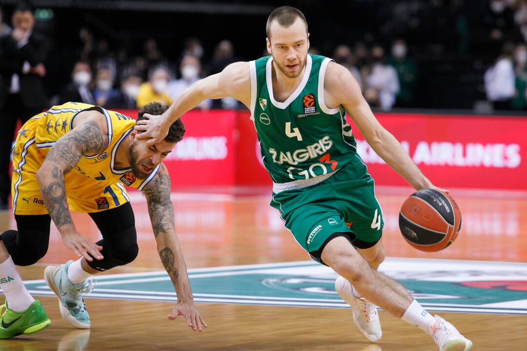 Eurolyga: Kauno „Žalgiris“  – Tel Avivo „Maccabi“ 78:94