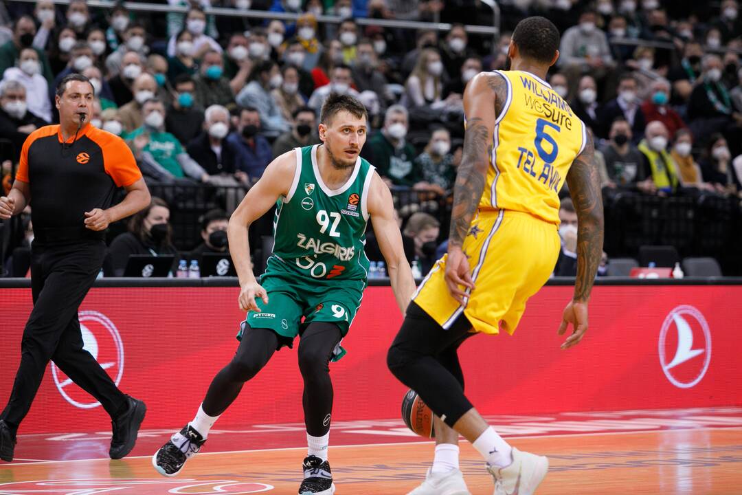 Eurolyga: Kauno „Žalgiris“  – Tel Avivo „Maccabi“ 78:94