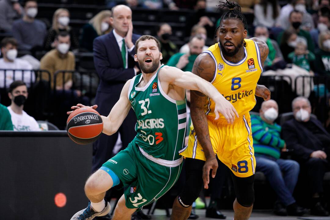 Eurolyga: Kauno „Žalgiris“  – Tel Avivo „Maccabi“ 78:94