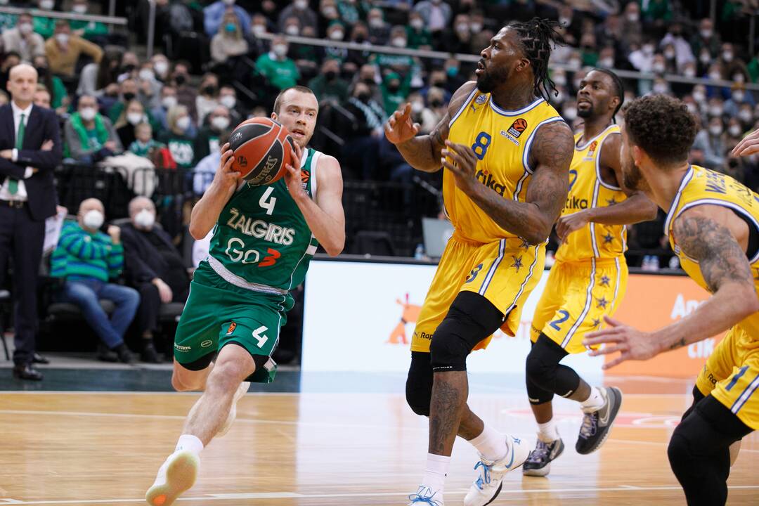 Eurolyga: Kauno „Žalgiris“  – Tel Avivo „Maccabi“ 78:94