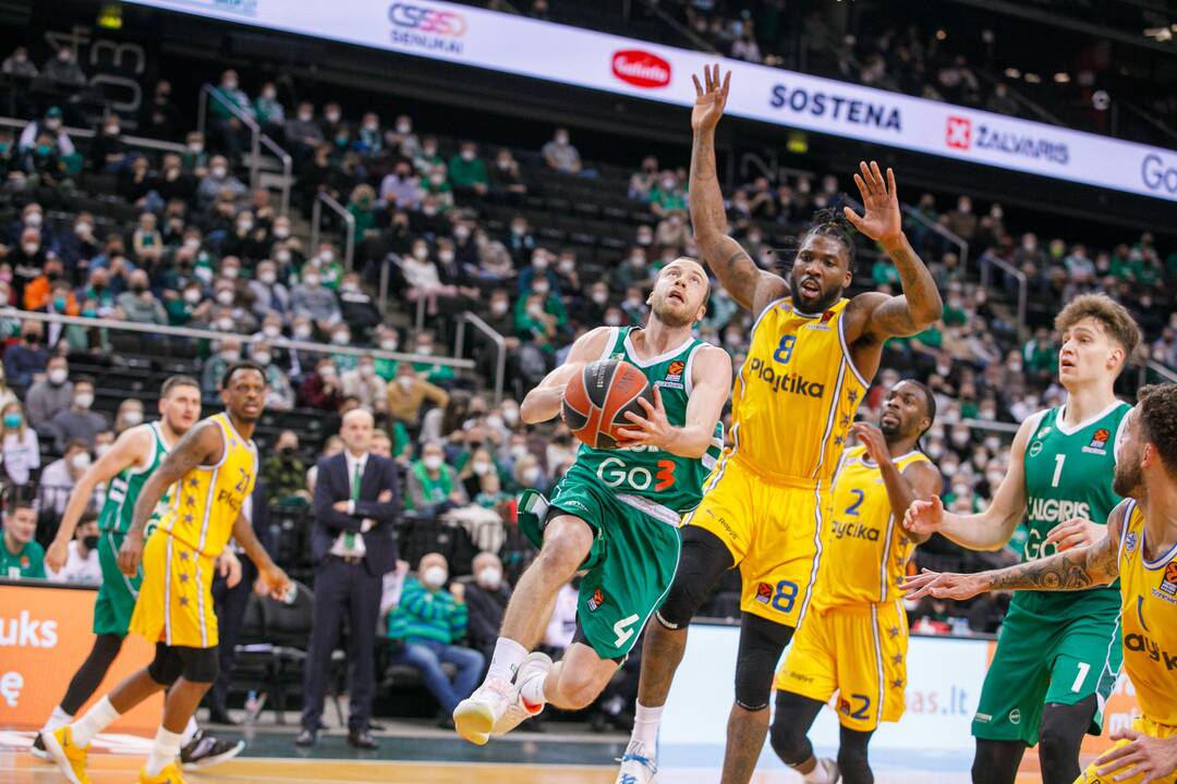 Eurolyga: Kauno „Žalgiris“  – Tel Avivo „Maccabi“ 78:94