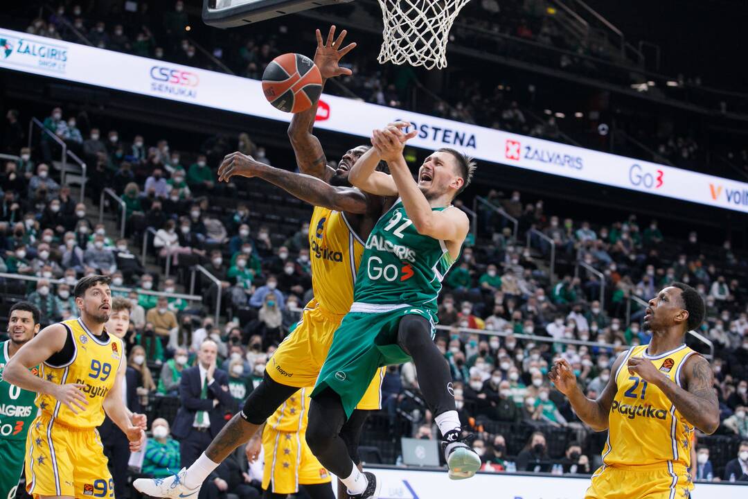 Eurolyga: Kauno „Žalgiris“  – Tel Avivo „Maccabi“ 78:94