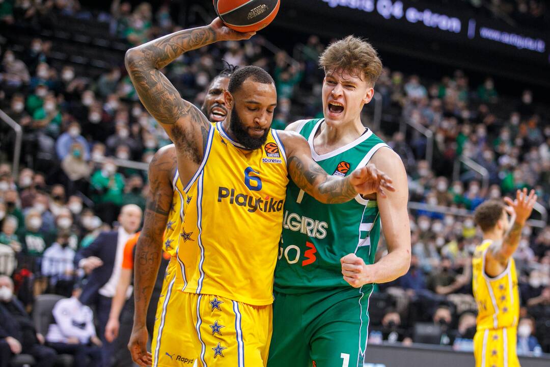 Eurolyga: Kauno „Žalgiris“  – Tel Avivo „Maccabi“ 78:94