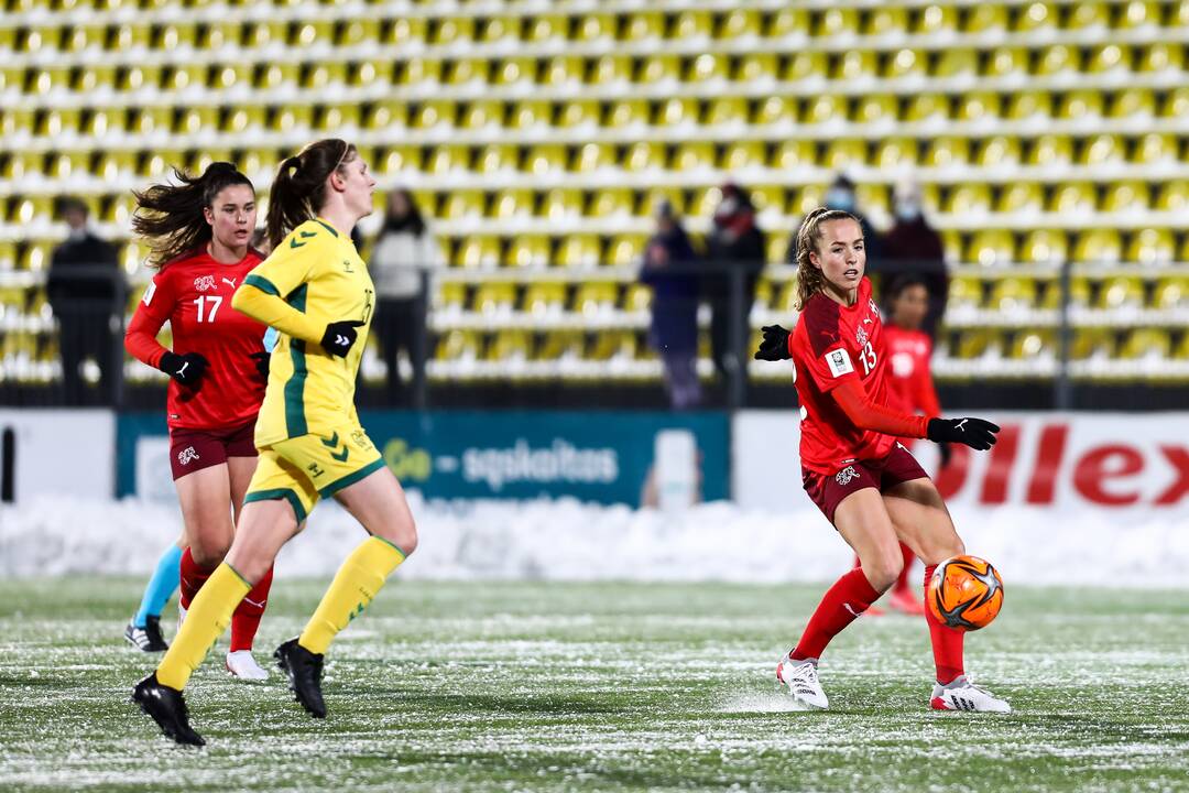 Pasaulio moterų futbolo čempionato atranka: Lietuva – Šveicarija 0:7
